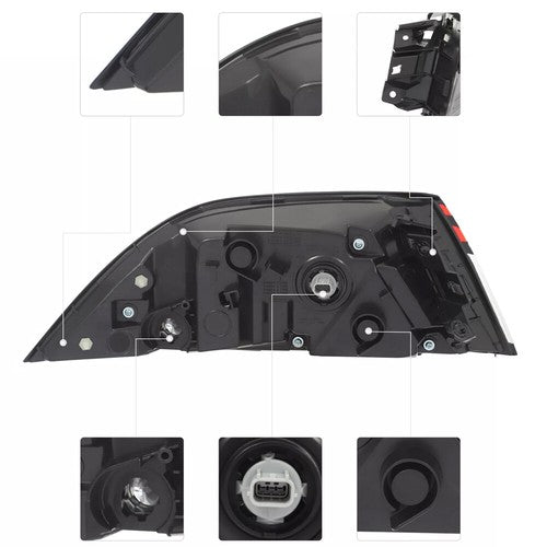 Right Rear Outer Tail Light Lamp Passenger Side for 2023 2024 2025 for Honda Accord