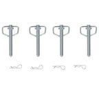Stake Pocket D Rings 4 Pcs 12000 Lbs Heavy Duty Removable For Utility Trailers