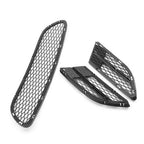For BMW 3 Series E90 325i 328i 2009-2012 Black Mesh Front Lower Bumper Grille
