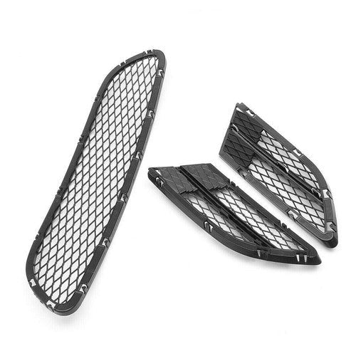 For BMW 3 Series E90 325i 328i 2009-2012 Black Mesh Front Lower Bumper Grille