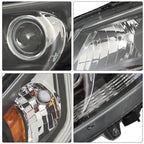 Pair For Honda Accord 2013-2015 Headlights Replacement Halogen W/O LED DRL Set