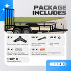 Tandem Trailer Axle Suspension Shackle Kit Heavy Duty for Double Eye Spring