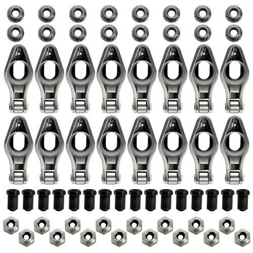 1.6 Ratio 3/8" Steel Roller Rocker Arms for Small Block Chevy 262-400 1955-1986