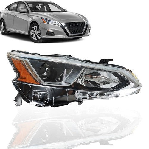 Right Side Headlight Headlamp Halogen For 2019-2020 Nissan Altima Chrome Housing