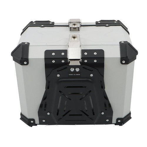 55L Silver Luggage Waterproof Tail Box Scooter Trunk Storage Top Case Motorcycle