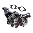 High Flow Chrome Long Water Pump Silver for Chevy BBC 396 402 427 454 V8 Engines