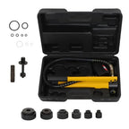 Hydraulic Knockout Punch Driver 10 Ton 1/2" to 2" With 6 Dies Tool Kit