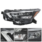LED Clear Lens New For Nissan Versa S SR SV 2020-2021 Pair Headlight Replacement
