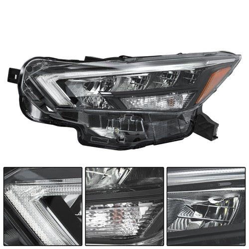 LED Clear Lens New For Nissan Versa S SR SV 2020-2021 Pair Headlight Replacement