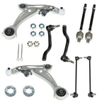 For Nissan Altima V6 07-13 8Pcs Suspension Kit Control Arms Tie Rod Sway Bar