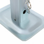 8000lbs Drop Leg Foot Pad for Square Jacks with 2 Inch Tube Trailer Camper