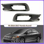 For 2012 Honda Civic Sedan LX EX EX-L Front Bumper Fog Light Cover Kit pair