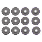 Diamond Grinding Wheel Discs Set (6 Black, 6 Purple) 12 Pack: 4-1/2" x 7/8"