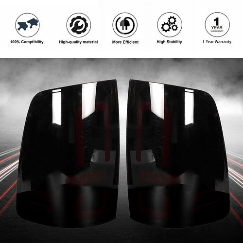 Rear Left&Right Brake Tail Light  For Dodge Ram 1500 09-18 Ram 2500/3500 10-18