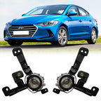 Front Bumper Projector Fog Light Lamp w/Bulb for 2016-2018 for Hyundai Elantra