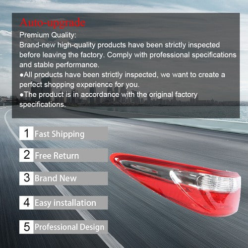 Halogen Outer Tail Light Brake Lamp For Toyota Camry 2015 2016 2017 Driver Side