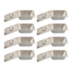 Restaurant Steam Table Pans 8 Pack 1/3 Size 6 Inch Deep Thickened with Lid