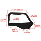 Soft Doors Window Sailcloth Vinyl for Polaris General 1000 EPS Premium EPS 2016-2022