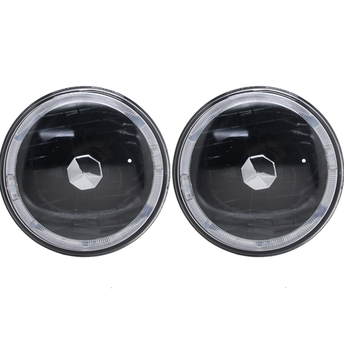 Pair 7" LED Headlights Headlamps Red DRL for Pontiac Firebird 1970 1971 72-1976