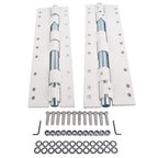 2x 55721 Swing Away Bracket White Alloy Steel Powder-Coated for Electric Jacks