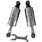 Pair Rear Shock Absorbers For Harley Softail Models 1989-1999 Adjustable Silver