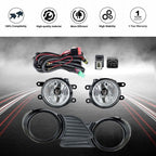 Driver+Passenger Side  Fog Lights w/Bulbs+Wiring For Toyota Sienna LE 3.5L 11-17