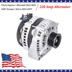 Alternator 220A for GMC Sierra Chevy Silverado 2500 HD 2015-2019 Suburban 3500HD