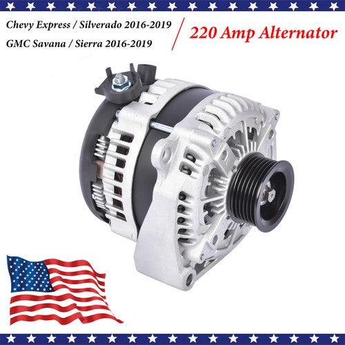 Alternator 220A for GMC Sierra Chevy Silverado 2500 HD 2015-2019 Suburban 3500HD