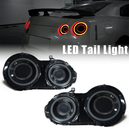 LED Tail Light Rear Lamps Assembly Pair for 2007-2017 for Nissan GTR R35