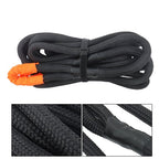 1in × 30ft Kinetic Recovery Rope 34000lbs Tow Rope Recovery Snatch Strap Black