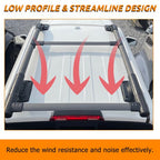 Top Roof Rack Rail Luggage Carrier Cargo Aluminum for Nissan Frontier 2005-2022