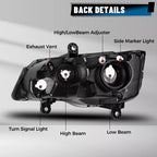 Passenger Side Headlight for 08 16 Chrysler Town and Country 11 20 Grand Caravan