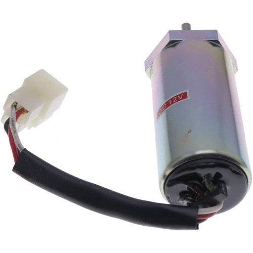 12V Fuel Shutoff Solenoid For Hitachi EX35U EX27U EX50U ZAXIS35U EX58 EX55 EX40U