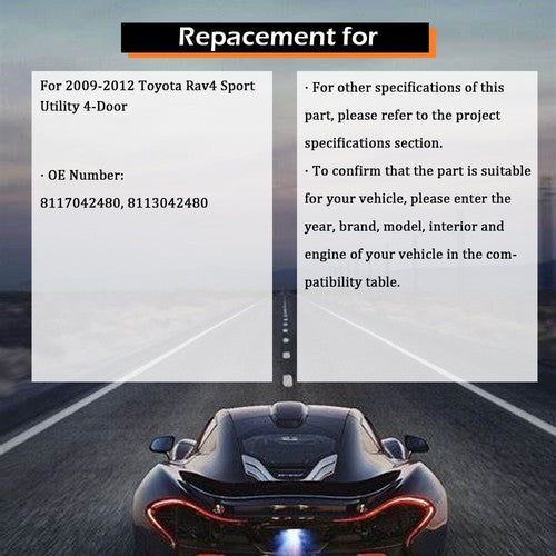 For Toyota Rav4 Sport 2009-2012 LH+RH Headlight Headlamps Clear Lens Halogen