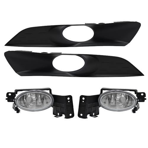 Front Bumper Fog Lights Lamp W/Bezel for Honda Accord Crosstour 3 5L 2010-2012