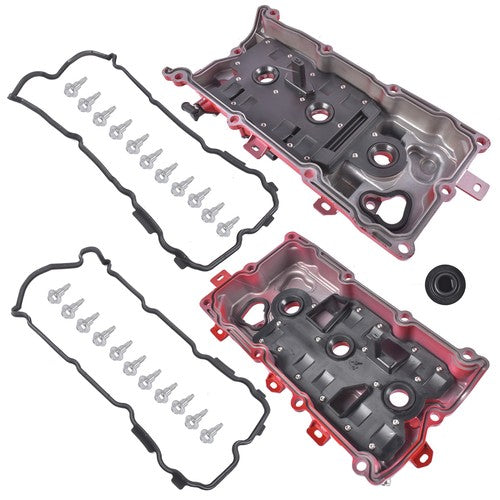 Left + Right Valve Covers for Infiniti JX35 2013 Nissan Altima 2007-2014 3.5L V6
