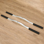 Universal 2 Piece Snowmobile Trailer Ski Tie Down Hold Down Bars With Black Boots