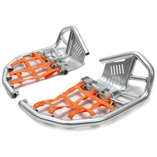 Silver Nerf Bars Peg Heel Guard for Honda TRX 450R 450ER Sportrax
