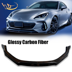 Glossy Carbon Fiber Front Lower Bumper Lip Splitter For 2022-2024 Subaru BRZ ZD8