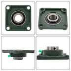 2 Pack UCF207-20 Flange Pillow Block Bearing, 1-1/4 inch Bore, Self-Alignment