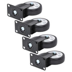 Heavy Duty 4-Inch Swivel Casters - Smooth Mobility, 1200lbs Max Load - 4 Pack