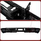 For 2014-2018 Chevy Silverado Sierra 1500 Black Rear Step Bumper w/o Sensor