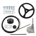 12 Feet SS13712 Rotary Steering System Outboard Kit Marine Steering Cable