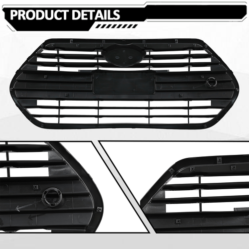 865612V510 Front Upper Grille Matte Black for Hyundai Veloster Turbo 2013-2017