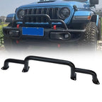 Front Bumper Grille Winch Brush Guard Bull Bar for 2018 2024 for Jeep Wrangler