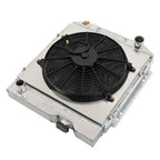 For 1960-1965 Ford Falcon Ranchero V8 3 Row Radiator+Shroud+Electric Fan+Relay