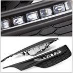 For 2016-2017 Honda Accord Seden 4DR Front Bumper LED DRL Fog Lights Lamps