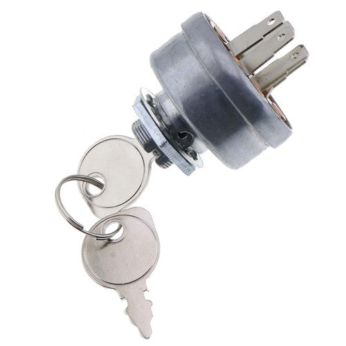 Lawn Tractor Universal Ignition Key Switch 5 Spade 3 Position 5/8" Mounting Hole