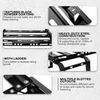 Roof Rack Cargo Carrier Luggage W/ 2 Ladders For Jeep Wrangler JK 4-Door 2007-18