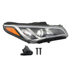 For Hyundai Sonata 2015-2017 Headlight Right Side Single Halogen RH Clear Lens